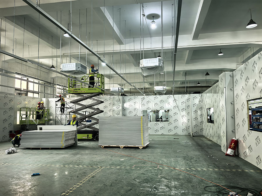 上海松江十万级洁净厂房装修工程